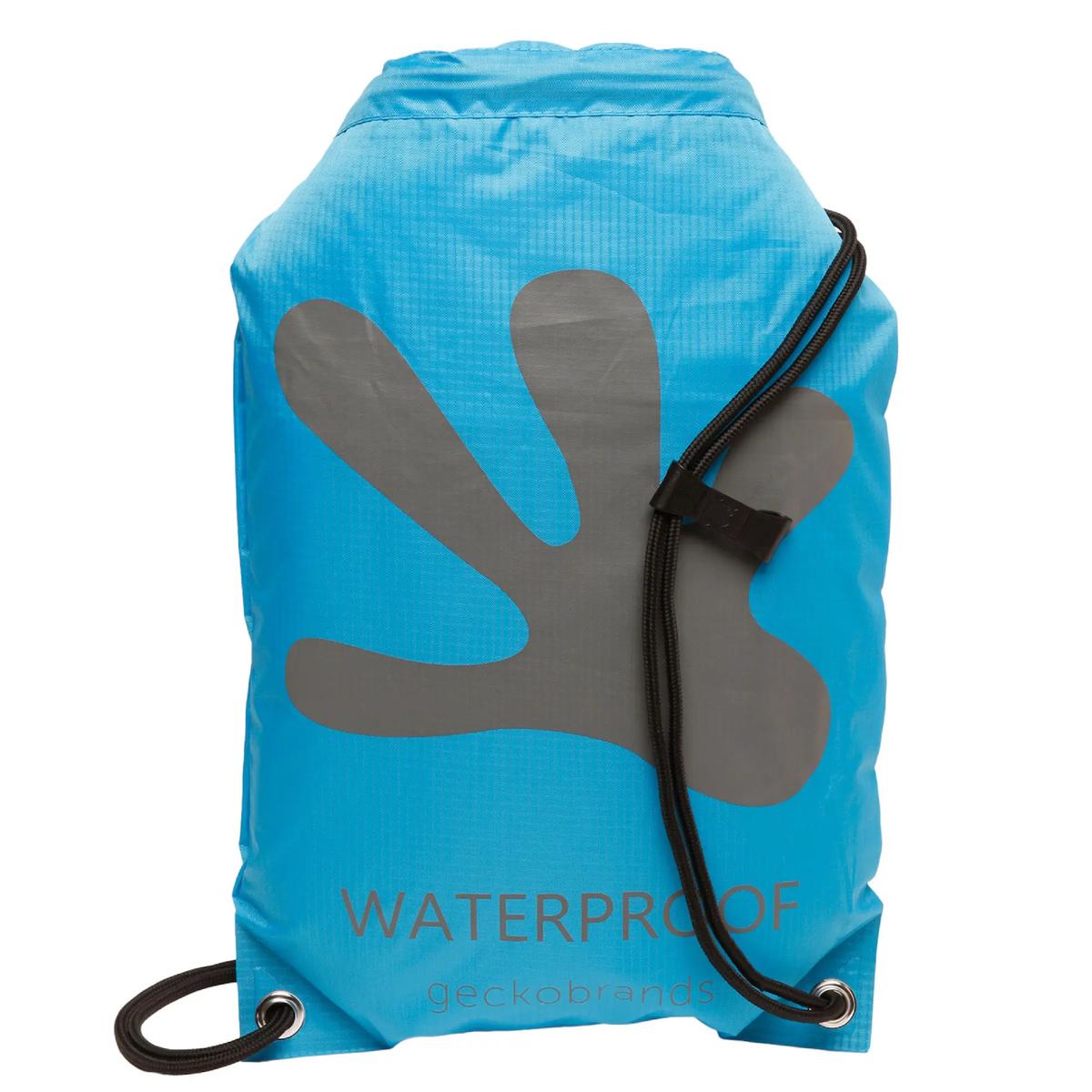 Geckobrands Waterproof 10L Drawstring Backpack