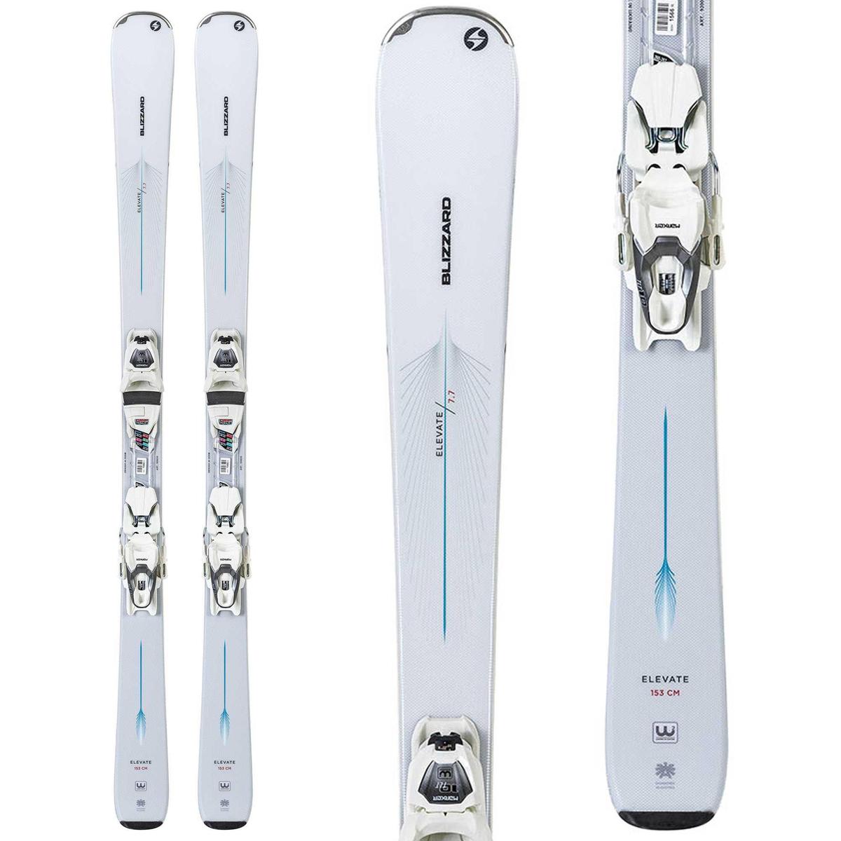 Blizzard Womens Elevate 7.7 All-Mountain Skis with TLT 10 Bindings 24