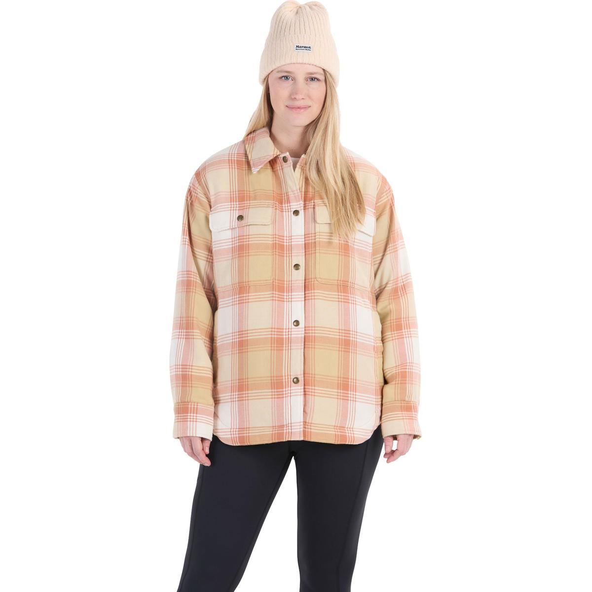 Marmot Women's Ridgefield Sherpa-Lined Flannel Jacket