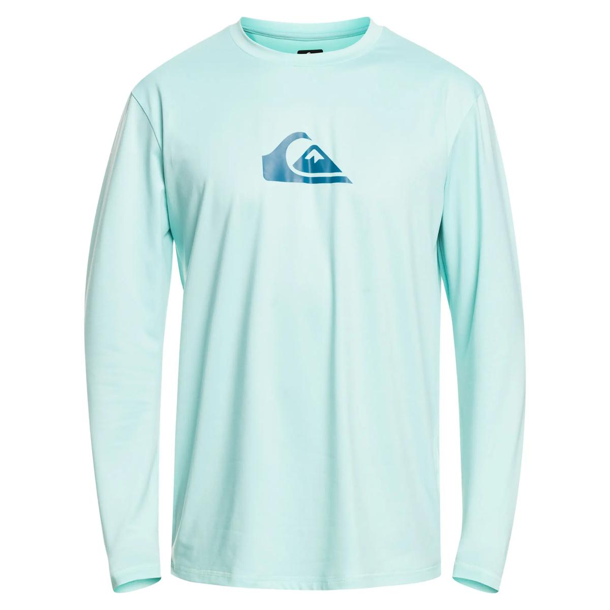 Quiksilver Mens Solid Streak Long Sleeve UPF 50 Rashguard Sun