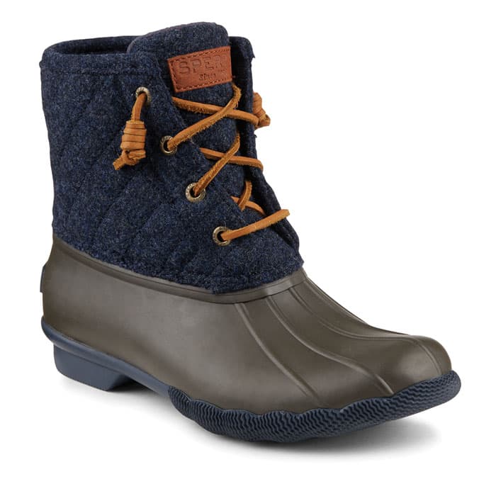 sperry quilted rain boots