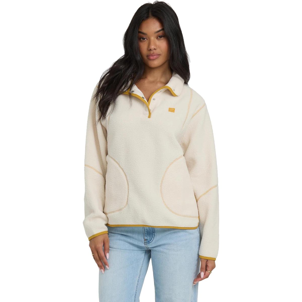 Billabong Women's Streamer Half Snap Sweatshirt