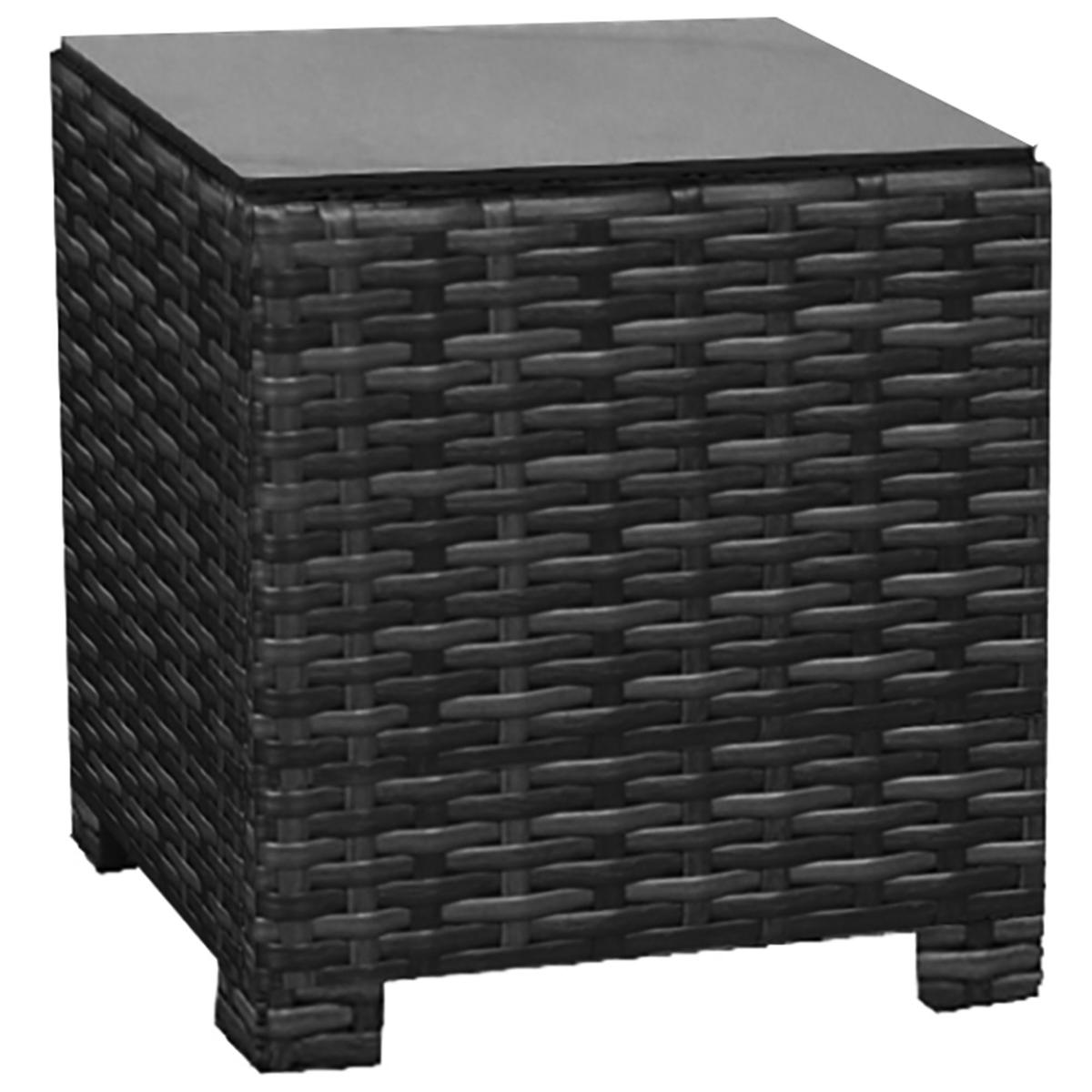 North Cape Lakeside Square End Table Glass Top Sun & Ski Sports