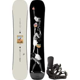 Burton Men's Good Company Snowboard + Cartel Re:Flex Bindings Package '25