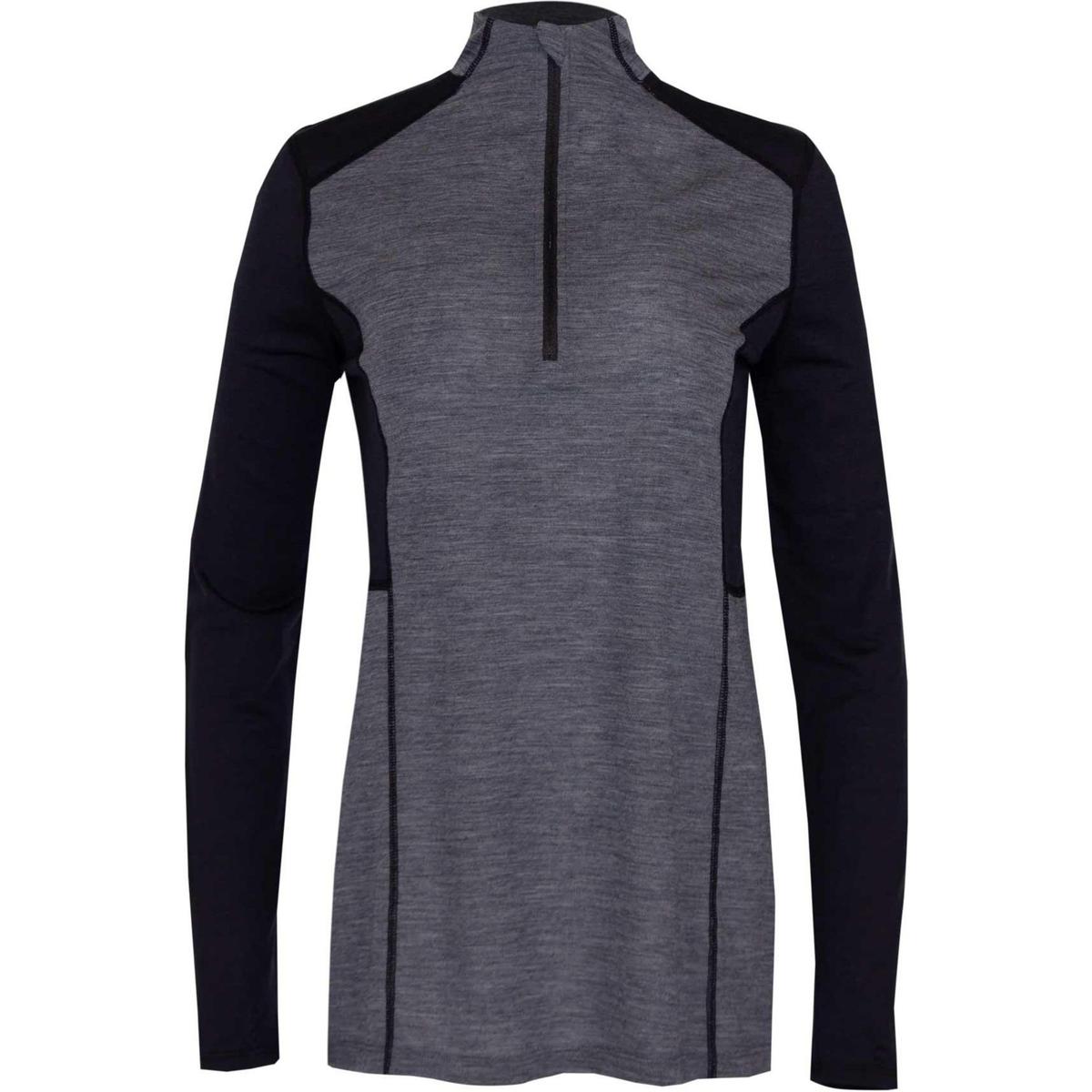 Hot Chillys Womens ClimaWool Merino ZipT Base Layer Top Sun & Ski