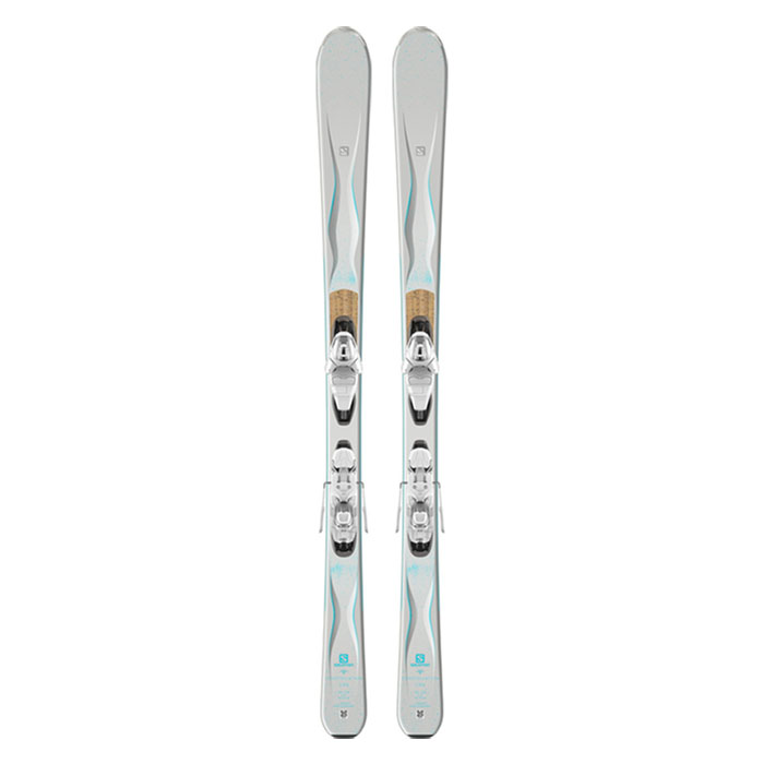 salomon cira womens skis with lithium 10 bindings