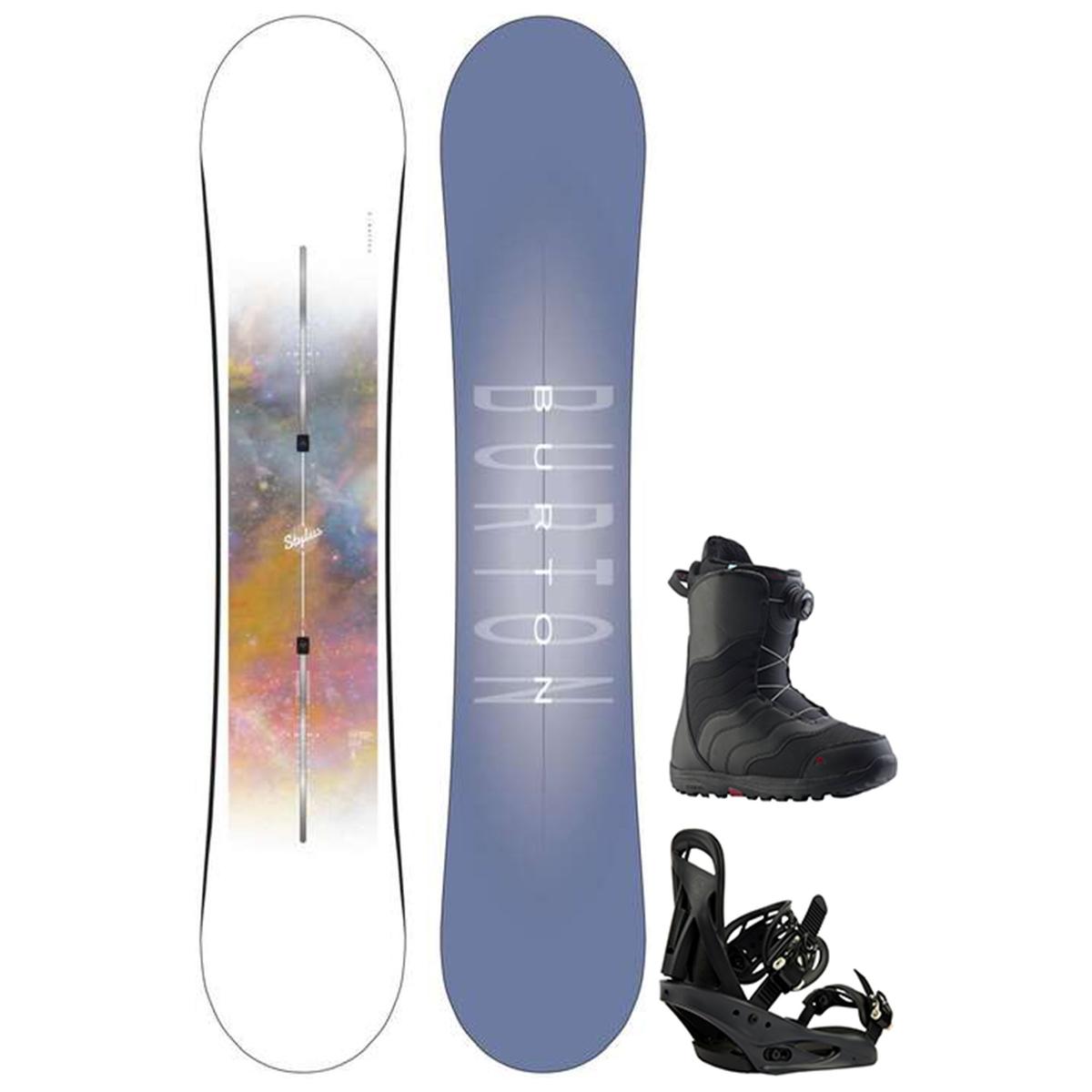 Burton Women's Stylus Snowboard + Citizen ReFlex Snowboard Bindings