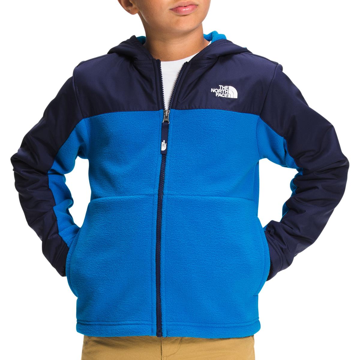 The North Face Denali Hoodie Recycled Cool Blue Heather/Cool Blue