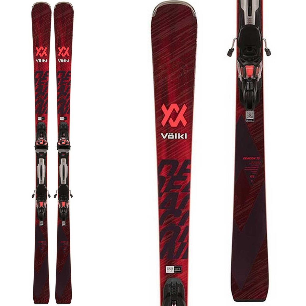 Volkl Mens Deacon 7.2 Skis with VMotion 10 Bindings 23 Sun & Ski Sports