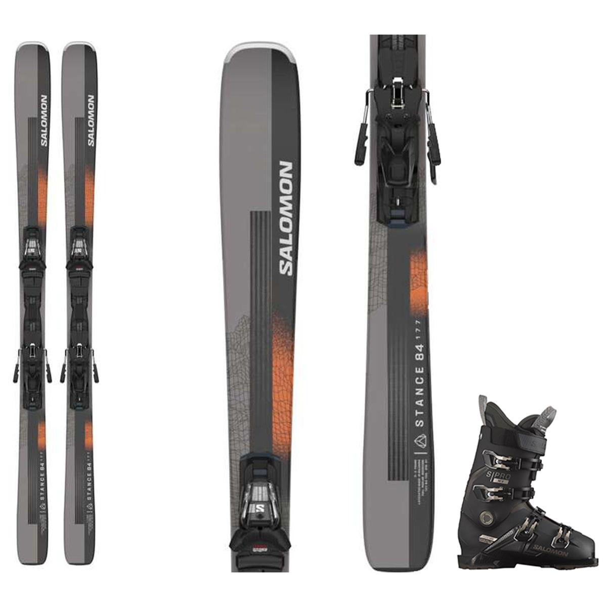Salomon Men's Stance 84 Skis + M12 GripWalk® Bindings + Salomon Men's S