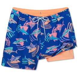 Chubbies Men's The Daddy Sharks 5.5" Lined Classic Swim Trunks