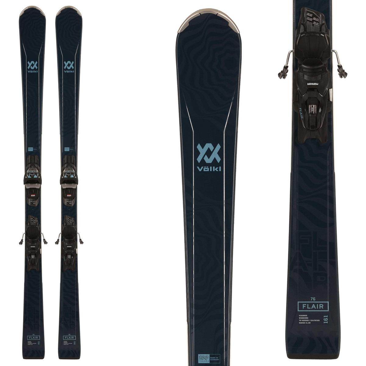 Volkl Womens Flair 76 with Marker vMotion 10 GripWalk Bindings 24 Sun