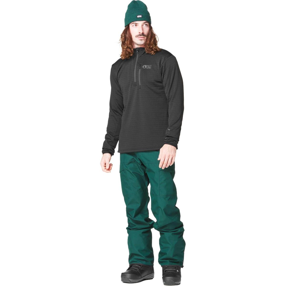 Picture Organic Clothing Men's Bake Grid 1/4 Fleece Mid-Layer