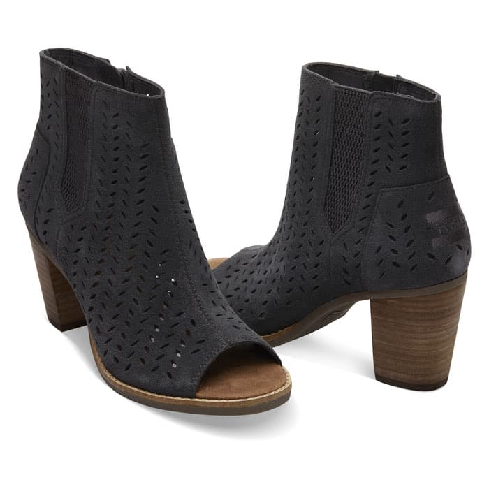 toms peep toe booties
