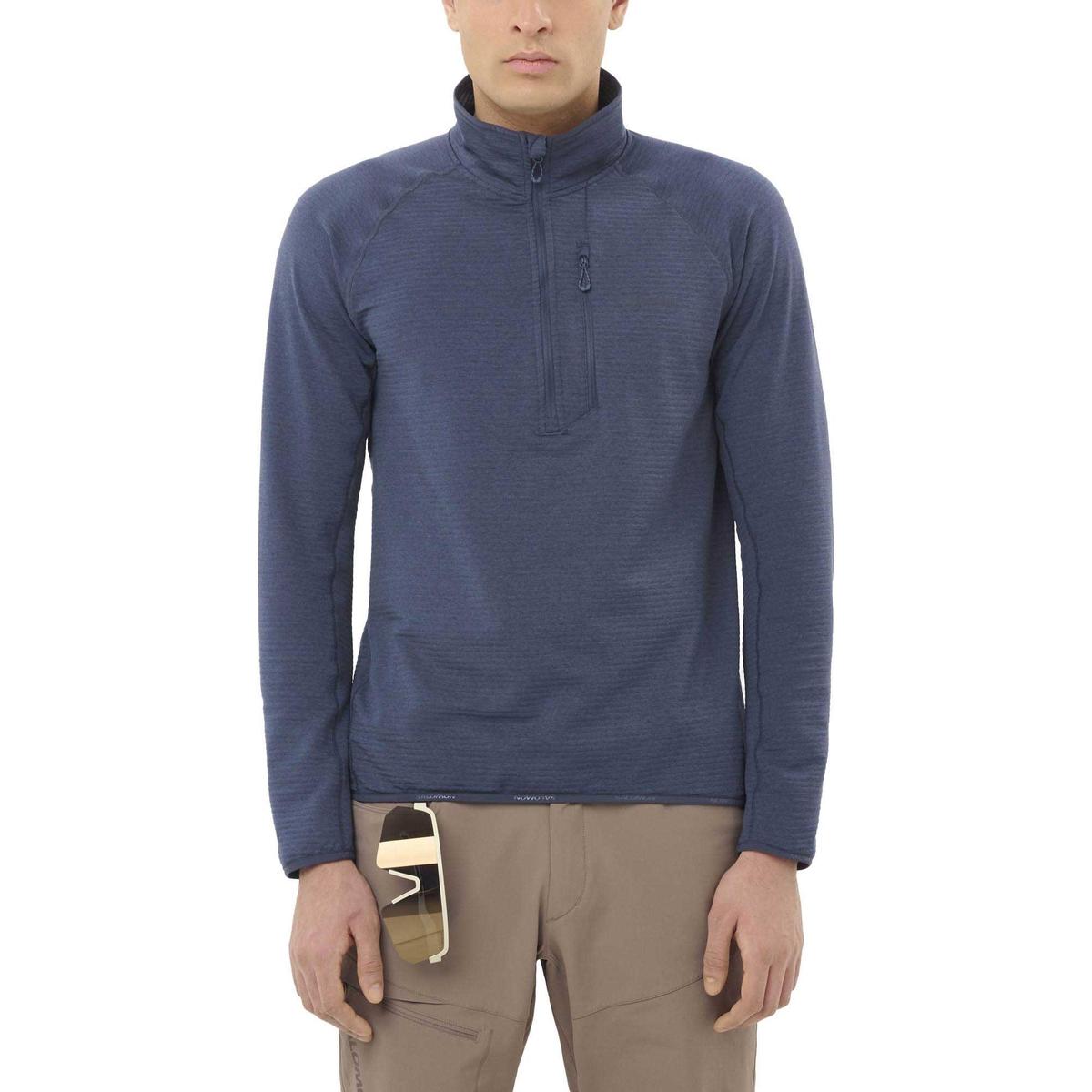 Salomon Men's Essential Lightwarm Half Zip Fleece