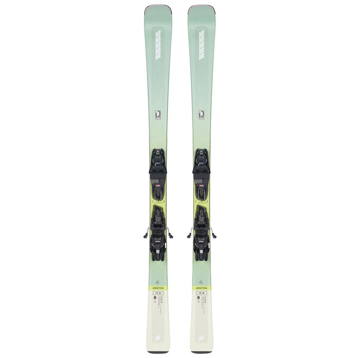 K2 Skis Womens Disruption 76 W Skis with Quikclik Free Bindings 23