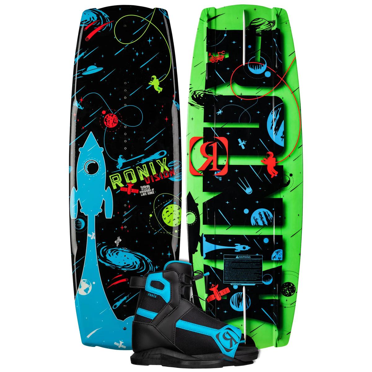 Ronix Kids Vision Wakeboard Package with Vision 2-6 Bindings 24