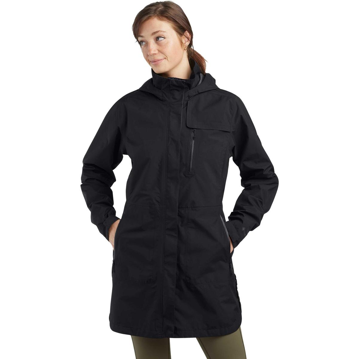 ExOfficio Barometric Trench Coat (for Women) Hiking Trekking Overcoat 2071-5119 - Black - M