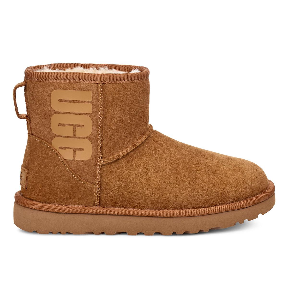 ugg women's classic mini rubber logo boot