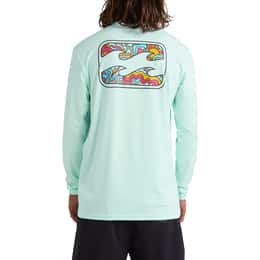 Billabong Men's Crayon Wave UPF 50 Surf Long Sleeve Rashguard