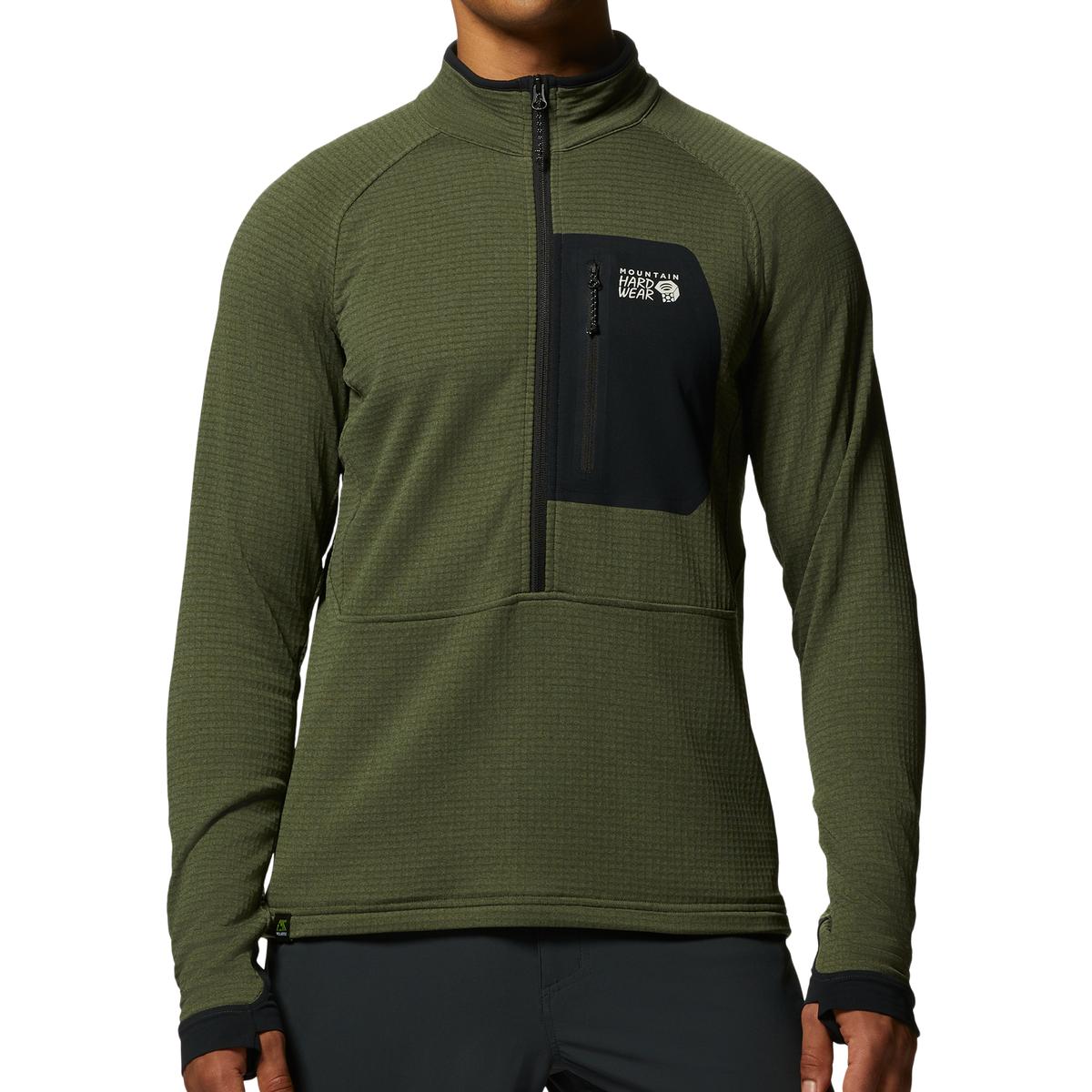 Mountain Hardwear Men's Polartec Power Grid Half Zip Jacket