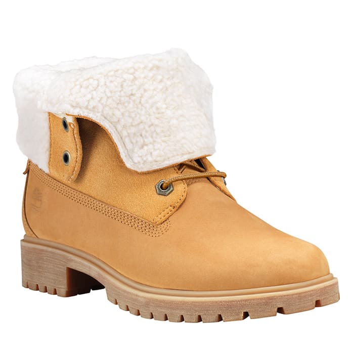 timberland jayne fleece fold down boot