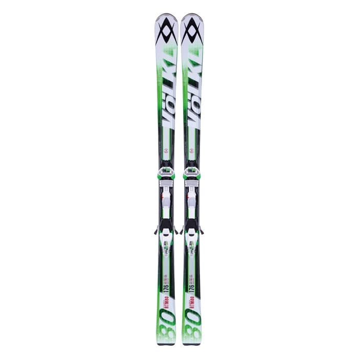 Volkl Men's RTM 80 All Mountain Skis with iPT Wide Ride 12 Bindings '14