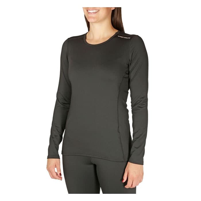 Hot Chillys Womens Micro-Elite Crewneck Base Layer Top