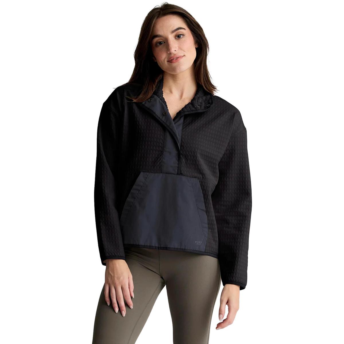 Free Fly Women's Gridback Fleece Snap Pullover