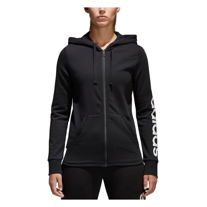 Adidas Women's Essentials Linear Full-zip Hoodie - Sun & Ski Sports