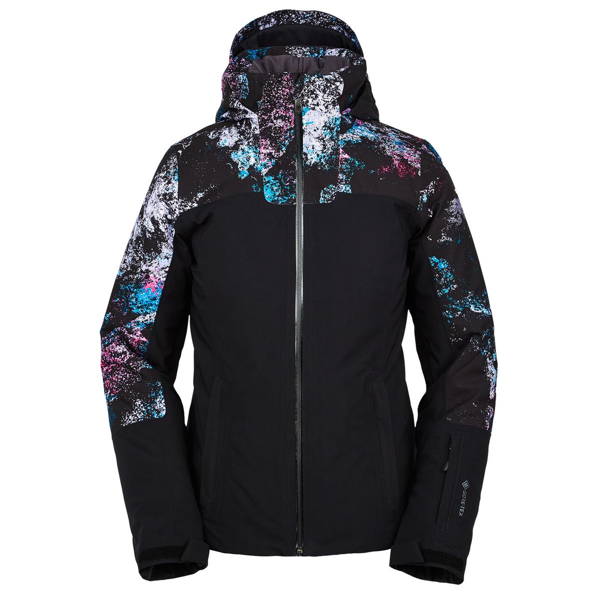 New Spyder Women's Bernese Down Jacket Size XS Geo Rays Voila Print/Fini  GRV/FIN