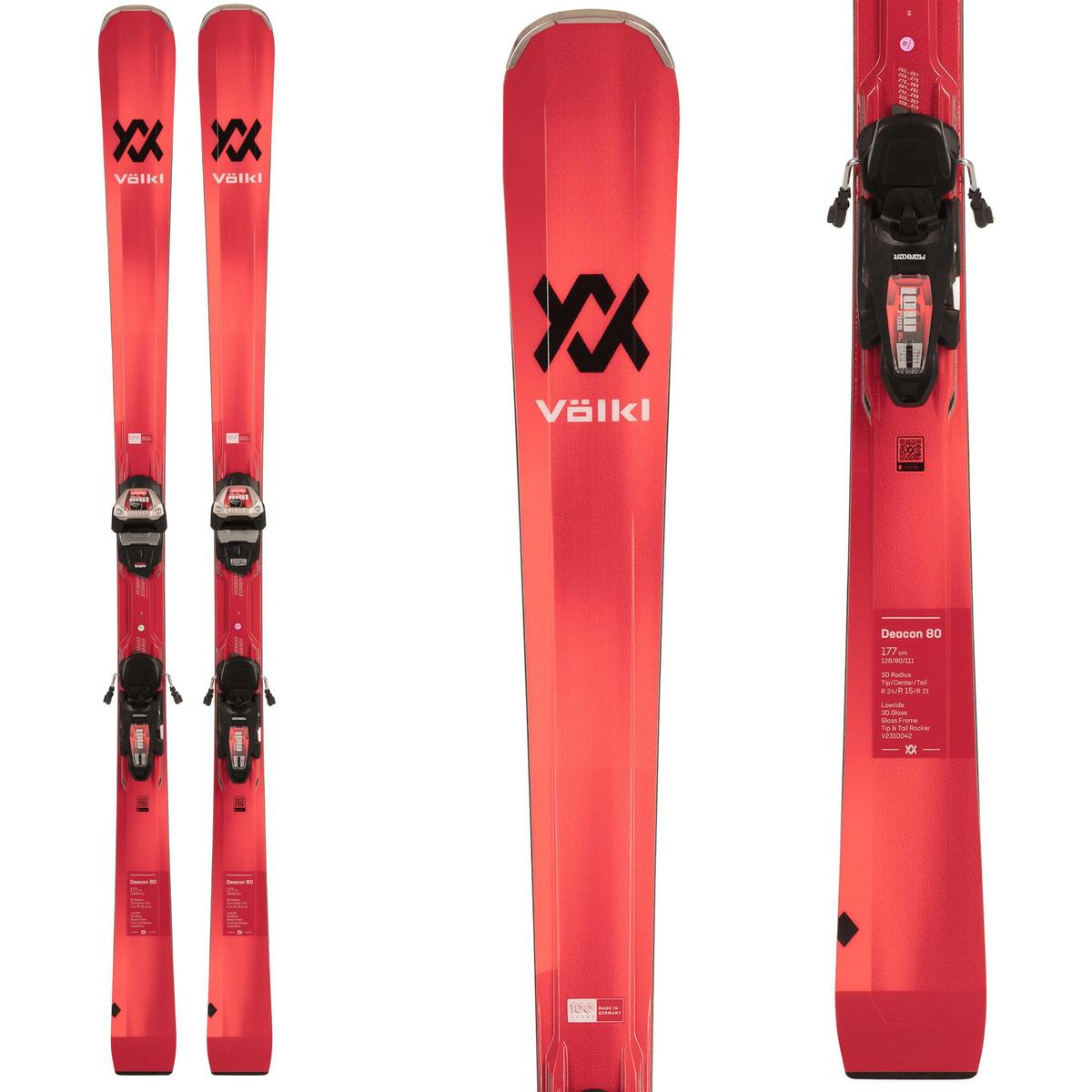 Volkl Mens Deacon 80 with Marker iPT Lowride XL 13 Bindings 24