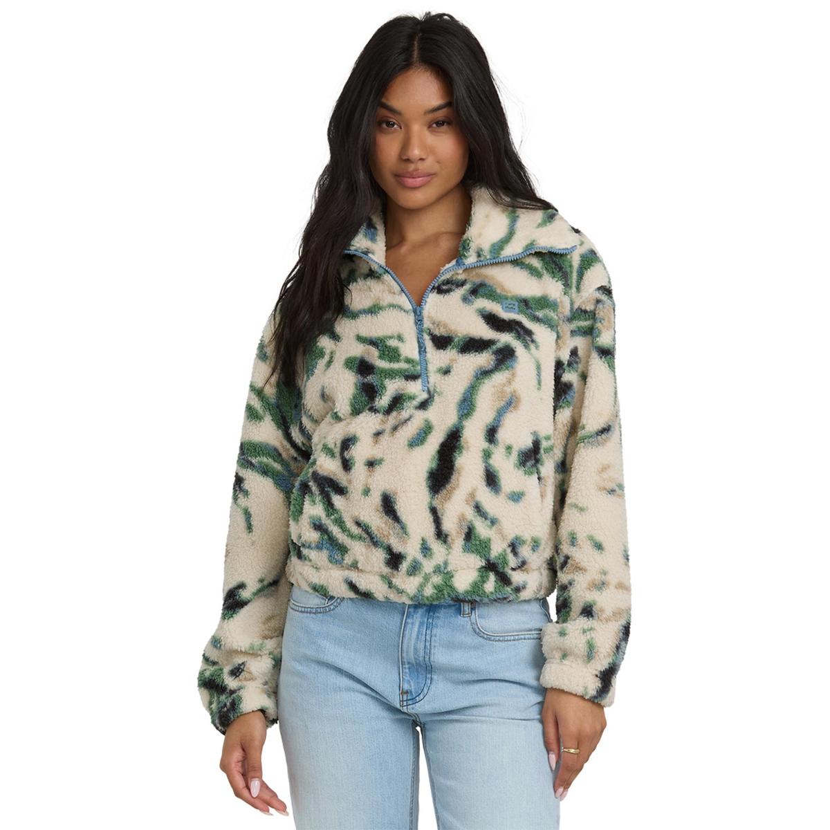 Billabong Women's Barra Half Zip Fleece Pull Over