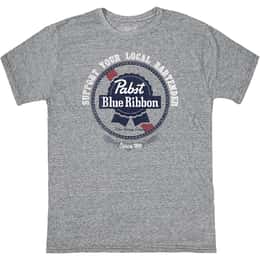 Original Retro Brand Men's Support Your Local Bartender PBR Short Sleeve T Shirt
