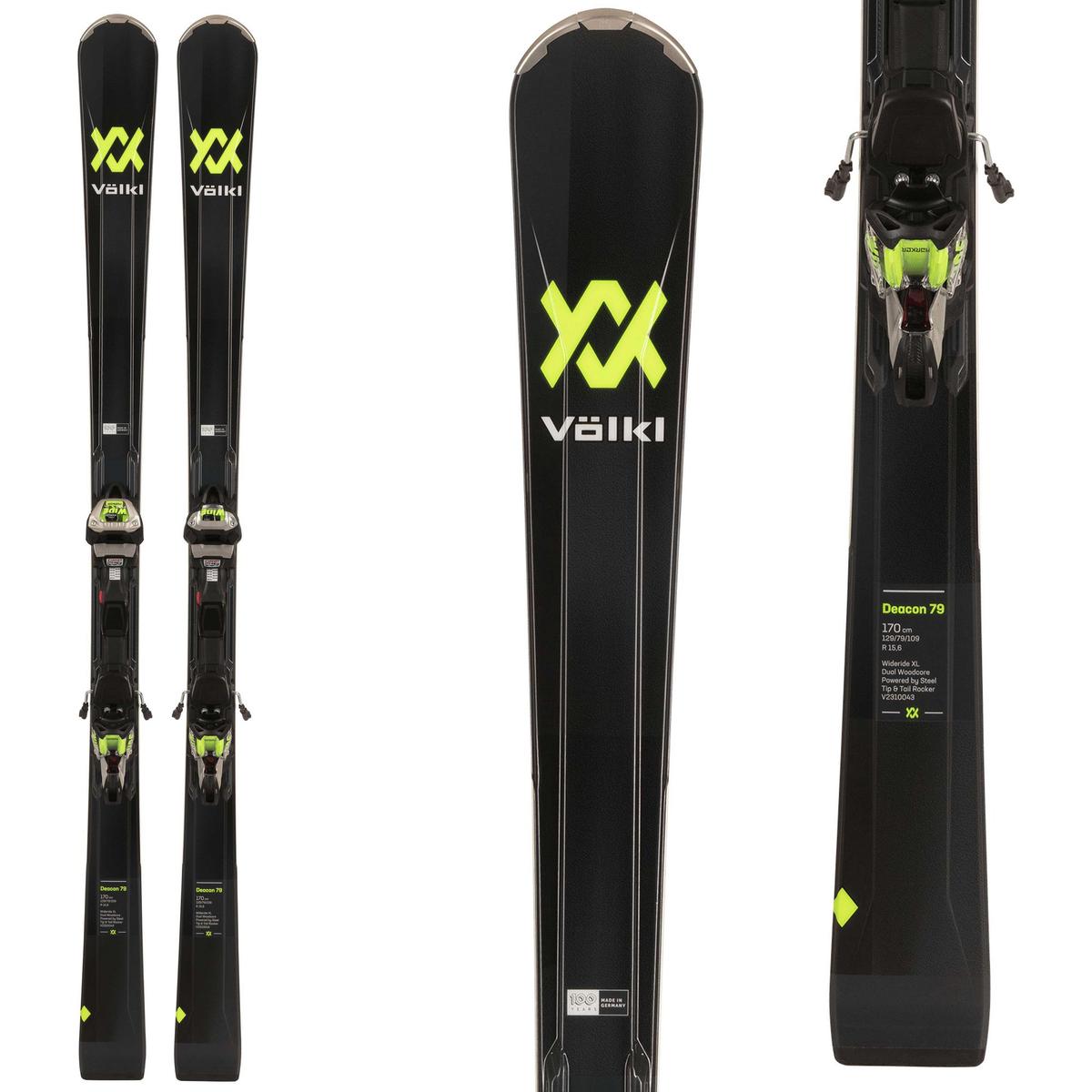 Volkl Mens Deacon 79 with Marker Squire 12 TCX Bindings 24 - Sun