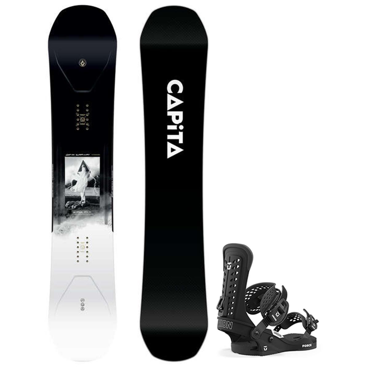 CAPiTA Men's Super D.O.A Snowboard + Union Men's Force Classic