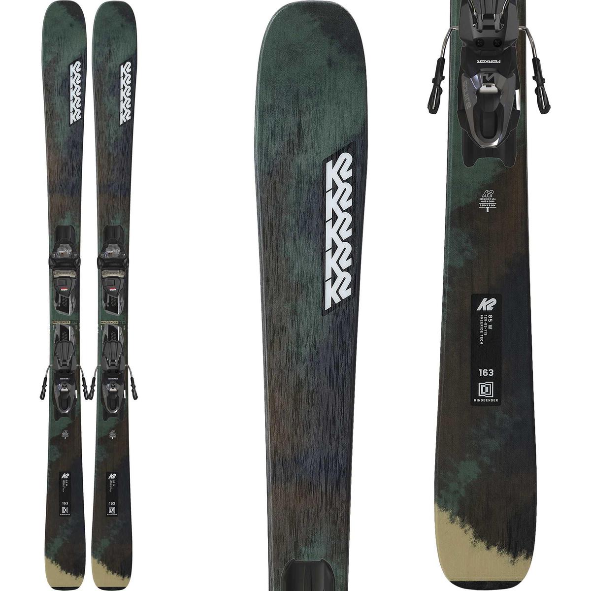 K2 Women's Mindbender 85 Skis with Squire 10 Quikclik Bindings '25