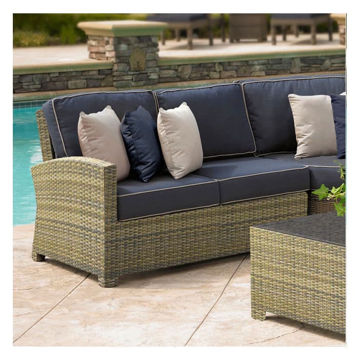 North Cape Cabo Collection Sectional Left Loveseat Willow Sun & Ski
