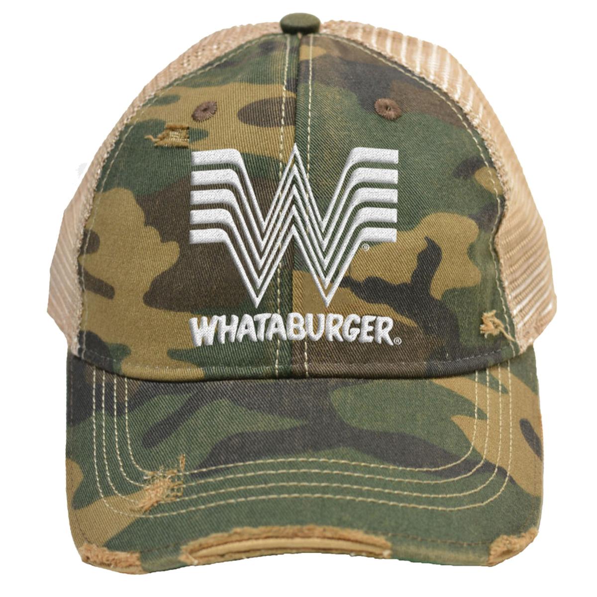Original Retro Brand Men's Whataburger Camo Trucker Hat Sun & Ski Sports