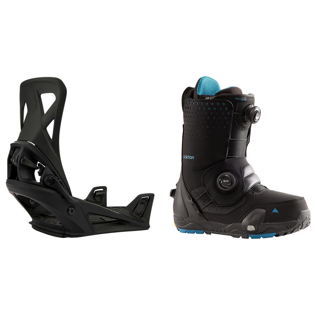 Burton Men s Step On Re Flex Snowboard Bindings Photon Step On Snowboard Boots Package 24