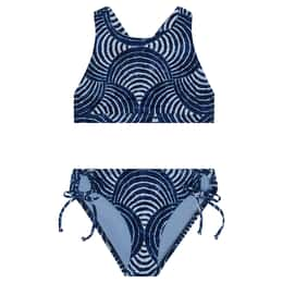 Splendid Girls' Indigo Bra and Tunnel Side Swim Set