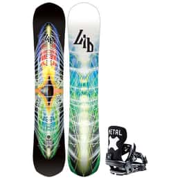 Lib Tech Men's T.Rice Pro Snowboard + Bent Metal Men’s Axtion Snowboard Bindings Package '24