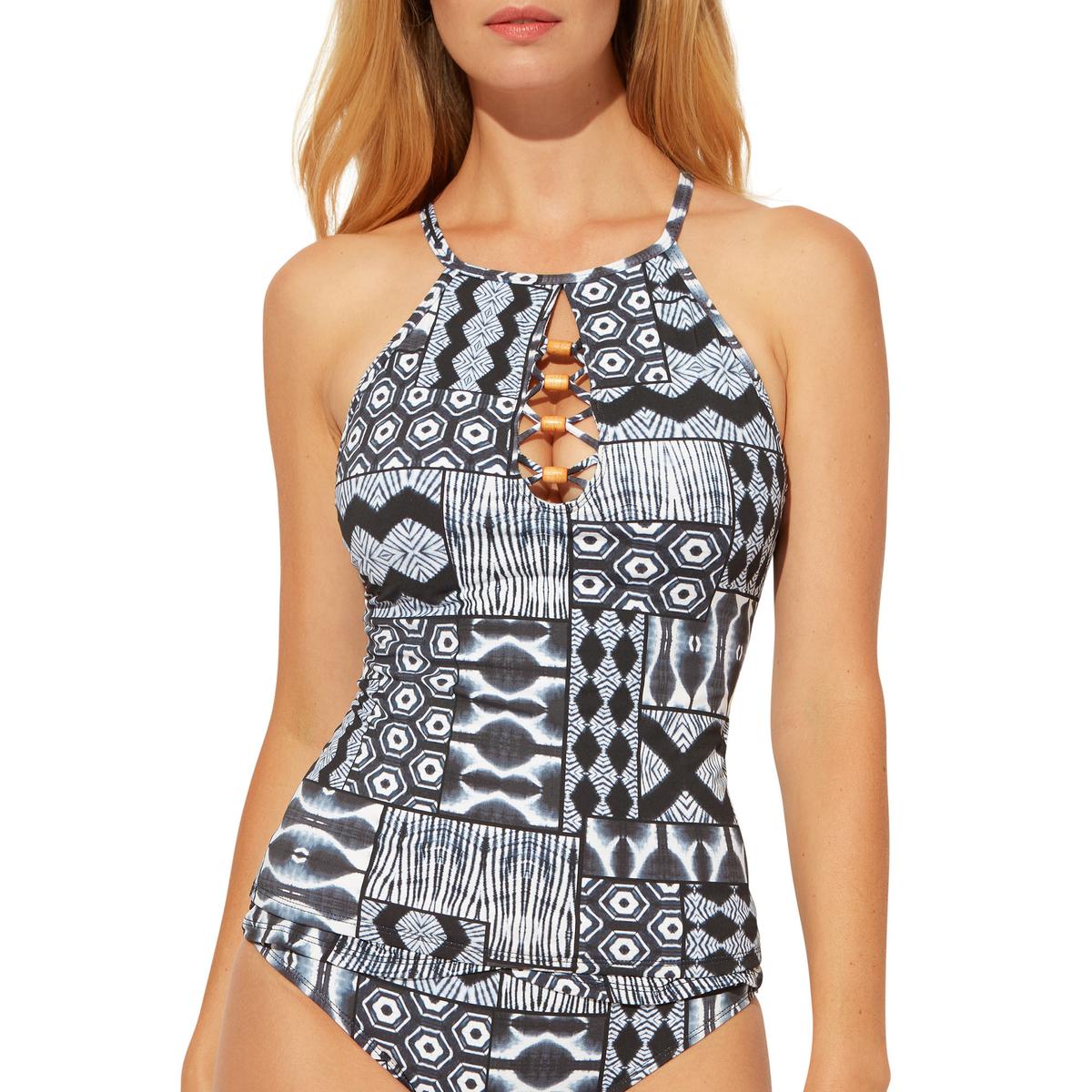 Bleu Rod Beattie Women's Hi Neck Tankini Top Sun & Ski Sports