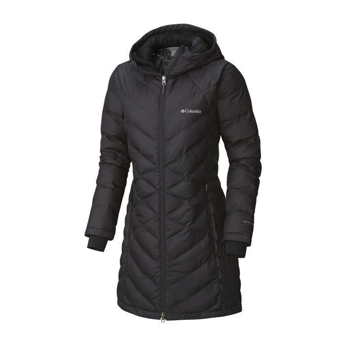 columbia long black coat