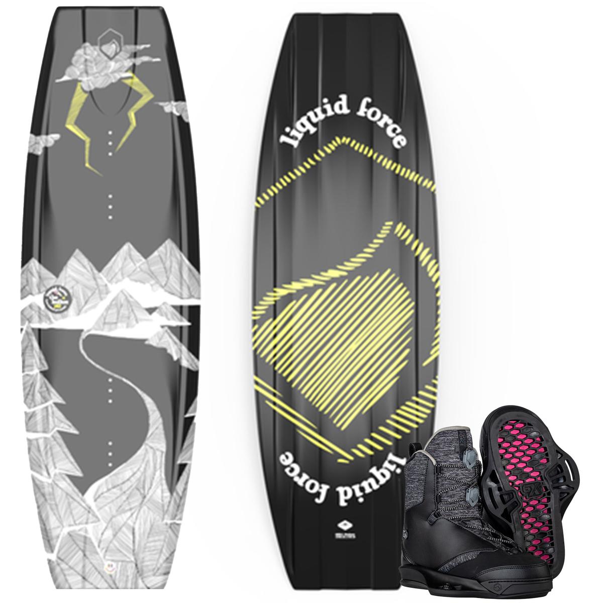 Liquid Force Bullox Wakeboard Package with TAO 6X 1012 Bindings 23