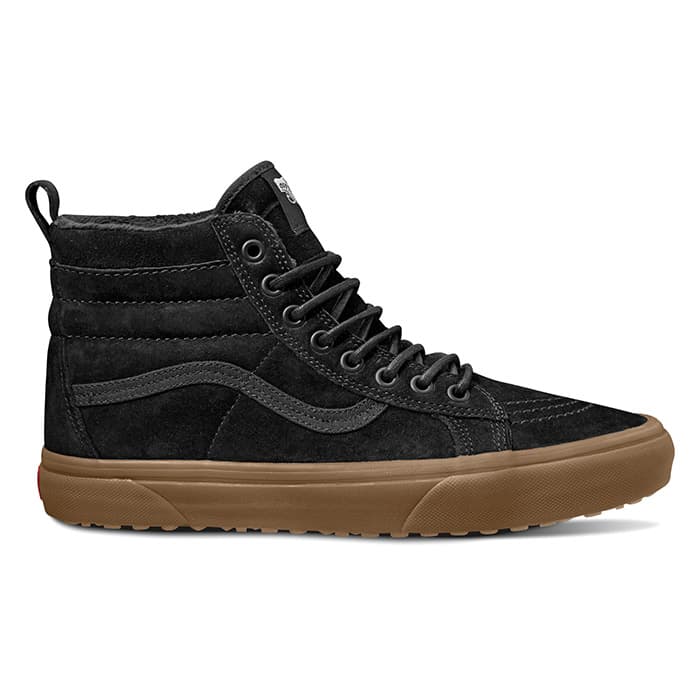 vans sk8 hi mte black leather gum