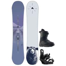 Burton Women's Yeasayer Flying V Snowboard + Citizen Re:Flex Snowboard Bindings + Mint BOA Snowboard Boots Package '24
