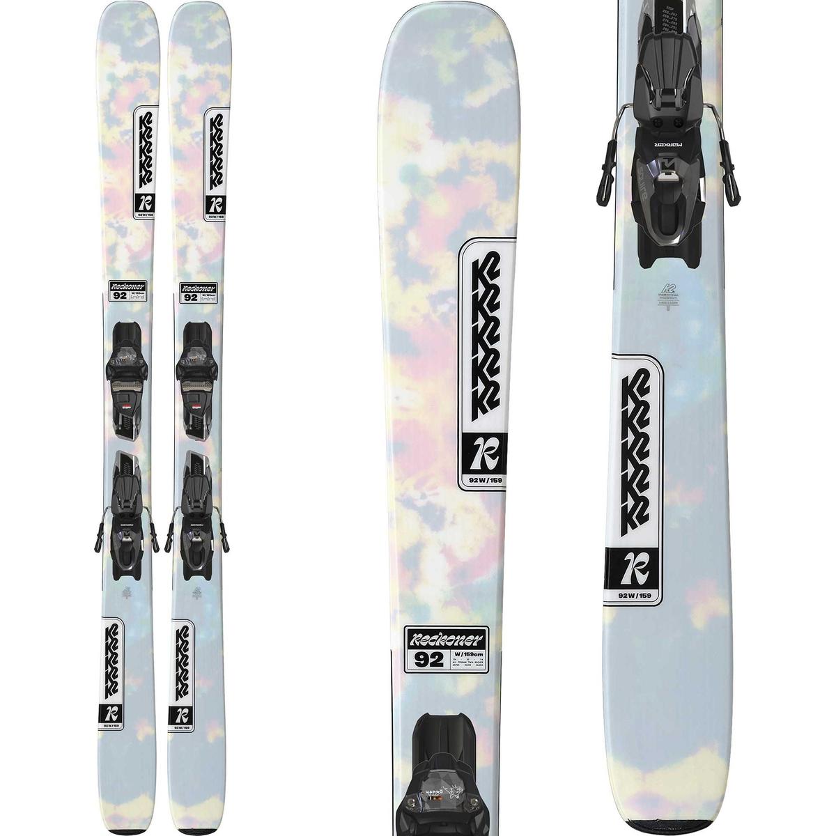 K2 Women's Reckoner 92 Skis w/ Squire 10D Quickclik Bindings '25