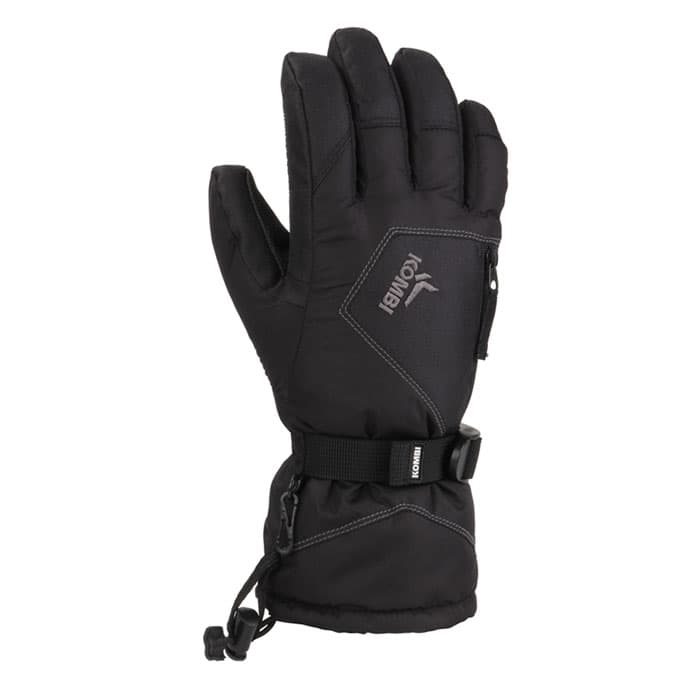 KOMBI Junior's Winter Ski Gloves ~ Black ~ Choose size 