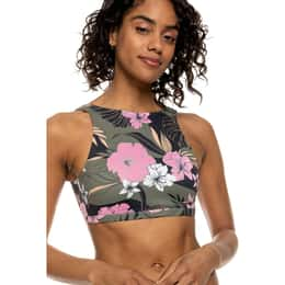 ROXY Women's The Pop Up Crop Bikini Top